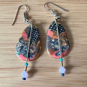 Artistic Multicolor Dangle Earrings